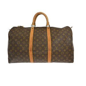 LOUIS VUITTON KEEPALL 50 TRAVEL HANDBAG MONOGRAM M41426 MB8903 YQ00969